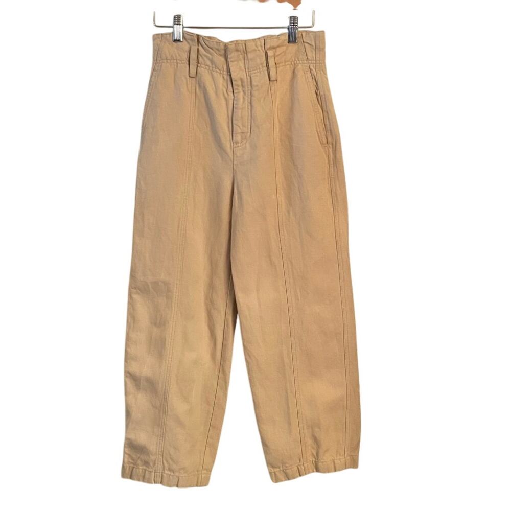 Vince High Waist Utility‎ Pants Linen Cotton Women Size 0